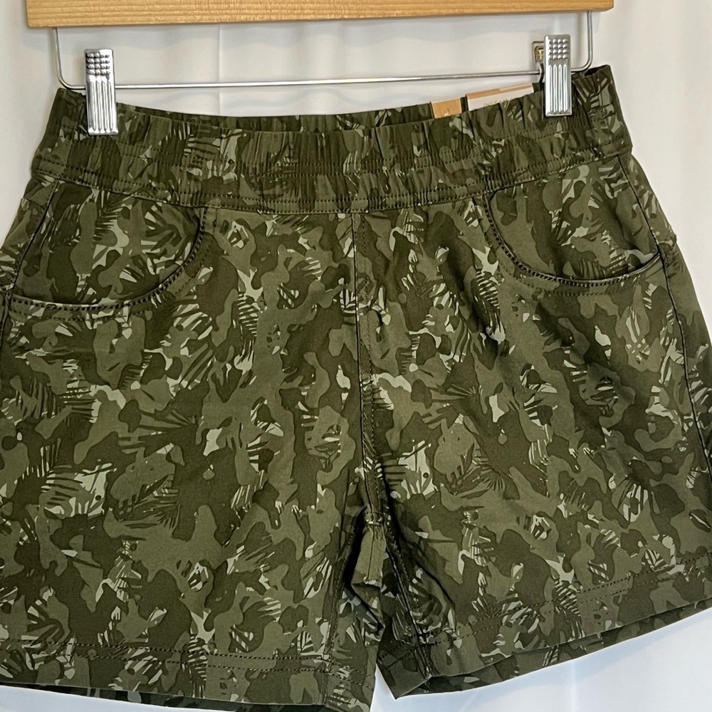 Prana Womens Halle Camouflage Relaxed Fit Shorts Green Size 2 Inseam 3" NWT - Picture 7 of 8